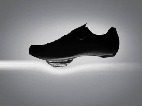 Silhouette of a cycling shoe with Speedplay AERO Pedal System With Aero Profile Design To Cut Through Wind Boost Your Speed