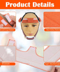Close-up of orange 5 Pack Hard Hat Liner Sweat Bands Washable Flame Retardant Cotton Welding Helmet Sweat Bands detail features.