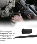 Short Pin Bushing Driver Set For Trucks And Trailers Pneumatic Bushing Removal Installation Kit shown in use