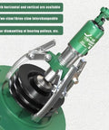 Powerful 10 Ton Hydraulic Puller Bearing Separator Gear Extractor Kit With Hand Pump showing 2-claw and 3-claw jaws