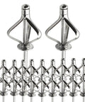 Aluminum Pop Rivets Assortment Kit With Rust-Resistant Aluminum Caps And 304 Stainless Mandrel displayed on white background.