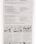 Back of packaging for Soft Grip Fillet Knife With Flexible Stainless Blade, Non-Slip Textured Handle, Belt Sheath Included