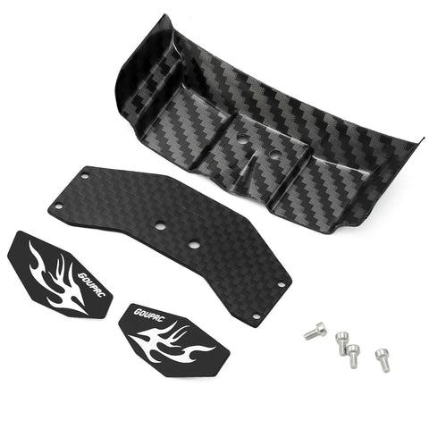 RC Rear Wing Carbon Fiber And Plastic Kit For Losi Micro B 1 24 RC Buggy Upgrade Wing Parts Black Ultra Lightweight Dual Material Wing