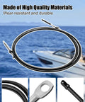 10Ft Outboard Engine Throttle And Shift Cables Set For Mercury MerCruiser Marine Force Outboard Engine Control Box, close-up
