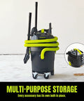 8 Gallon Dust Extractor With Auto HEPA Clean And Remote Control For Woodworking 150 CFM Airflow Dust Collector with accessories