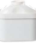Alkaline Water Pitcher Replacement Cartridge For Pure, Great Tasting Water, 6 Stage Filtration, PH 8.5-9.5, Hydration System, white