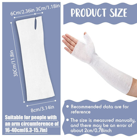 Elastic Arm And Wrist Stockinette Tubing For Pre Wrap Use, Cotton Tubular Stockinette For Arm Cast Protection, Thumb Spica Design