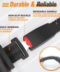 Close-up view of Four Piece Universal Golf Cart Seat Belt Kit DOT Certified With 42 Inch Retractable Belts For EZGO Club Car Yamaha