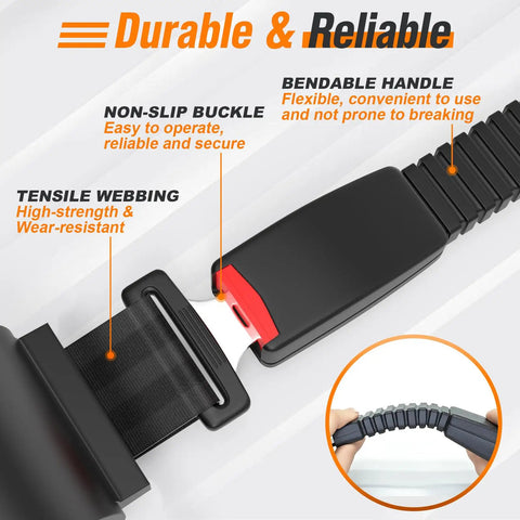 Close-up view of Four Piece Universal Golf Cart Seat Belt Kit DOT Certified With 42 Inch Retractable Belts For EZGO Club Car Yamaha