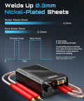 Kickass 10Kw Cordless Spot Welder With Crisp Lcd Display showing welding capacity for nickel sheets up to 0.3mm