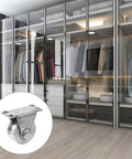 Heavy Duty Sliding Door Rollers With Double Bearings U Groove Track Wheels Stainless Steel Easy Install for cabinets and gates