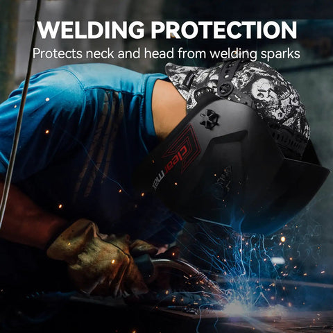 Reversible 8 Panel Welding Cap With 260 Gram Martin Cloth And 100 Percent Cotton Lining Fireproof 10 Oz Comfort in use