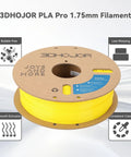 PLA Plus 1.75mm Filament For 3D Printing, 1kg Yellow Cardboard Spool, High Strength And Toughness, Low Shrinkage, on display