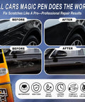 2 In 1 Car Scratch Repair Kit With Color Accurate Touch Up Paint For Cars Quick Drying Safe Easy To Use Weatherproof Pen