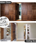 Beefy Pivot Hinge Kit With 200 Lb Capacity for concealed bookcase door, includes side mount hardware for smooth secret room entry.