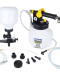 Pro Grade Pneumatic Brake And Clutch Bleeding Kit With Air Operated Action, Isolated Flow Control, Pressure Vacuum Switch Valve
