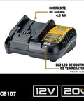 12V And 20V MAX Lithium Battery Charger with LED Status Indicator and temperature control shown in bulk packaging