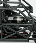 LGRP X Furite.k Micro Komodo Brushless Motor Upgrade for 1/24 Scale SCX24 installed in crawler, showing 9mm bolt mounts.