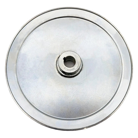 10 Inch One Grove V Belt Pulley For A B 5L 4L AX BX Belts Bore Seven Eighths Inch Carbon Steel Zinc Plated Motor Pulley Includes Standard Keyseats Screws And Wrench For A Rock Solid Durable Drive