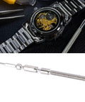 Winding Movement Stem For 3235 Watch Movement Replacement Parts with a watch mechanism and metal tool