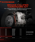 A-Premium Front Disc Brake Hardware Kit for Cadillac CTS and Camaro, brake caliper hardware kit, metal
