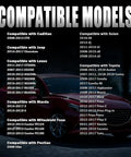 Car compatibility list for Four Piece Rubber Brake Caliper Pin Bushings Kit With O Ring Dustproof Slide Pins Compatible With Jeep Cadillac Mazda And Lexus Models Easy Install Beef Up Caliper Action And Brakes Stay Quiet.