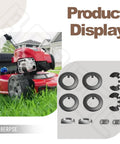 Rear Wheel Gear Kit For Toro 22 Inch Recycler Lawn Mower Replacement Fits 105-6840 612066 65-27204 displayed on a red mower