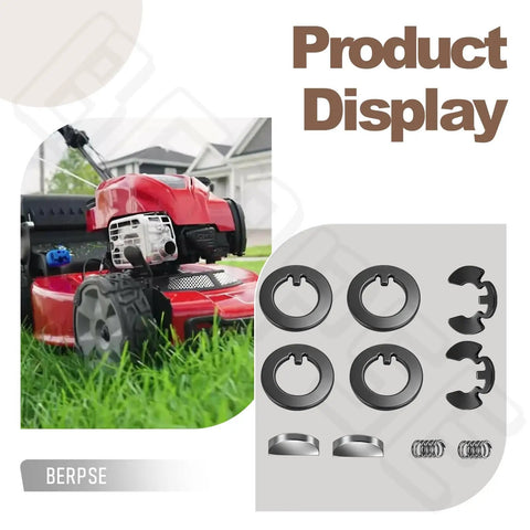 Rear Wheel Gear Kit For Toro 22 Inch Recycler Lawn Mower Replacement Fits 105-6840 612066 65-27204 displayed on a red mower