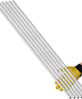 Six Piece Set Of 6063 Aluminum Round Tubes, 0.25 Inch Outside Diameter, 0.04 Inch Wall Thickness, 36 Inch Long Seamless Straight Tubing in hand
