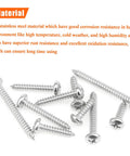 Top Shelf Size 12 Phillips Pan Head Wood Screws, Heavy Duty 304 Stainless Self Tapping Assortment Kit, showing various screws.