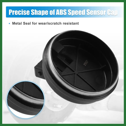 Rear Hub ABS Speed Sensor Cap For 2019 To 2023 Kia Forte 2018 To 2020 Hyundai Elantra GT 2019 To 2020 Hyundai Veloster 2017 To 2020 Hyundai Ioniq Electric OE 58980F0000 Left Right Black Long Lasting close-up view