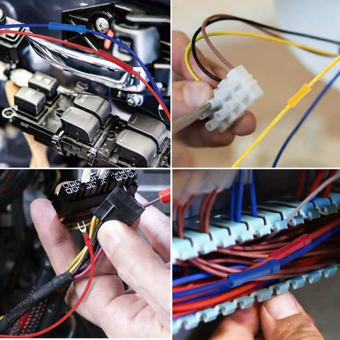 All In One 1520Pcs Electrical Crimp Connectors Kit With Insulated Wire Terminals Including Ring Fork Butt Spade Female And Male Terminals In Three Color Coded Sizes For Easy Wiring Projects Great For Automotive Marine And Home Shop used in automotive and wiring projects