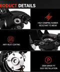 Front Right Wheel Bearing Hub Steering Knuckle Assembly For 2013-2019 Escape With 1.5L 1.6L 2.0L 2.5L Engines Direct-Fit Replacement, OE-Grade Durability, Corrosion-Resistant, Bolt-On Install, Replaces LK144 CV6Z185B CV6Z3K185B GV6Z1104A details showing anti-rust coating and easy installation.