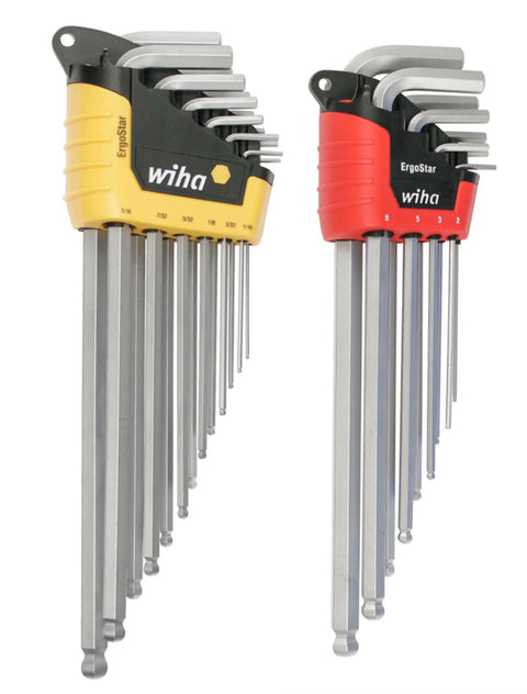 ErgoStar Ball End Hex L Key Set 22 Piece Inch And Metric Set Chrome Finish Durable L Key Holder Magnetic Ring Lock For Quick Secure Storage Grab And Go Convenience Pro Grade Tool Steel For Tough Jobs Everyday Maintenance And Mechanical Work