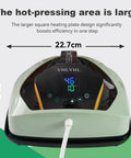 Portable 9x9 Inch Vibration Heat Press For Tees And More With LED Display showing temperature settings