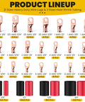 Heavy Duty Pro Grade Copper Wire Lugs And Heat Shrink Tubing Kit 264 Pcs Battery Cable Ends Set with various lug sizes