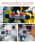 Diving Tank Valve Cover with Cord Threaded Scuba Valve Cap Protector for Air Tanks Built To Last Plastic Dust Cap in various scenes