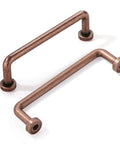 Two Six Pack Antique Copper Cabinet Pulls Three And Three Quarters Inch Center To Center Vintage Kitchen Hardware Farmhouse Style Drawer Handles