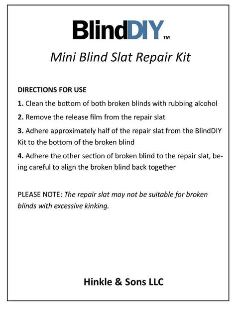 Easy DIY Slick Fix For Cracked Horizontal Blinds Clear Mini Slat Repair Kit With String Holes And Solid Tabs Restores Window Coverings Instantly budget-friendly instructions on using the mini blind slat repair kit.