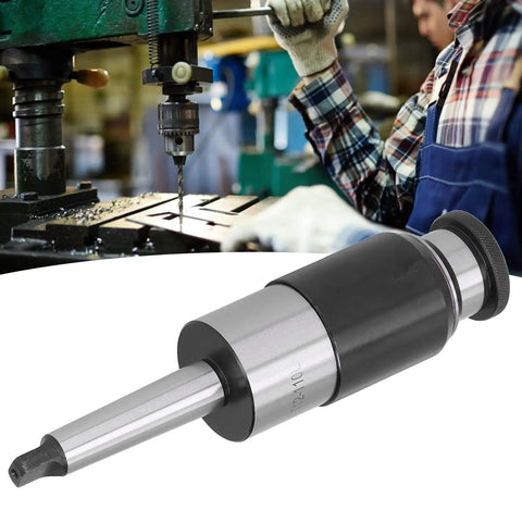 MT2 Morse Taper Shank GT12 110L Collet Chuck Holder with Overload Telescopic Buffer on CNC lathe machine.