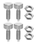 Pro Grade Stainless Steel Spring Plunger M6x1 Thread Retractable Fastener 3mm Ball Pin Set with nuts and bolts
