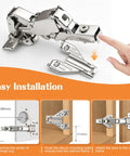 Straight Up Heavy Duty Soft Close Cabinet Hinges For Full Overlay Kitchen Doors And Closet Folds Smooth As Butter Steel Build Ditch The Clank Corner Cupboard Hardware And Pantry Storage installation guide.