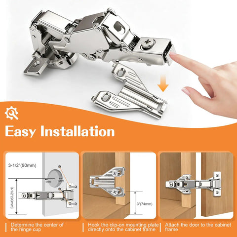 Straight Up Heavy Duty Soft Close Cabinet Hinges For Full Overlay Kitchen Doors And Closet Folds Smooth As Butter Steel Build Ditch The Clank Corner Cupboard Hardware And Pantry Storage installation guide.