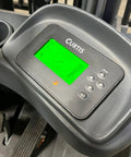 Control panel of 4 Wheel Electric Forklift Truck With 6600 Lb Capacity, Built Tough For The Daily Grind with digital display.