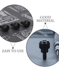 Heavy Duty Black M3.5 6-32 Computer Thumb Screws 100 Pcs Carbon Steel Case Fasteners Perfect For Side Panel Assembly And PC Build Projects That Need Solid Reliable Grip Every Single Time. Black M3.5 thumb screws for PC side panels, carbon steel