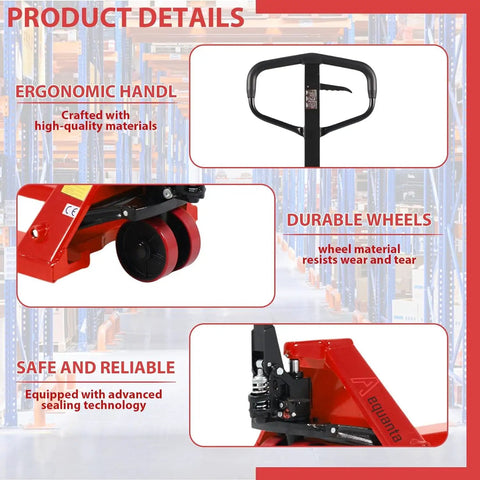 Heavy Duty Manual Pallet Jack Truck Designed To Lift 6600 Pounds With Ease And Deliver Butter Smooth Hydraulic Operation For Every Warehouse Chore Or Commercial Receiving Task Without Breaking A Sweat
