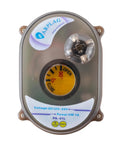 Smart WiFi Ball Valve With 1 1/4 Inch Full Bore Tuya App Remote Water Shut Off Valve 24V actuator control unit top view