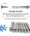 Heavy Duty L Brackets For Countertops 16x10x2 In Solid 5mm Thick Shelf Brackets With Hardware Included, screws shown