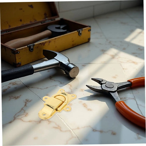 Two Pics Vintage Style Duckbill Toggle Latch Lock With Padlock Hole For Wooden Chest Toolbox And Storage Box Zinc Alloy Metal Hasp Clasp.