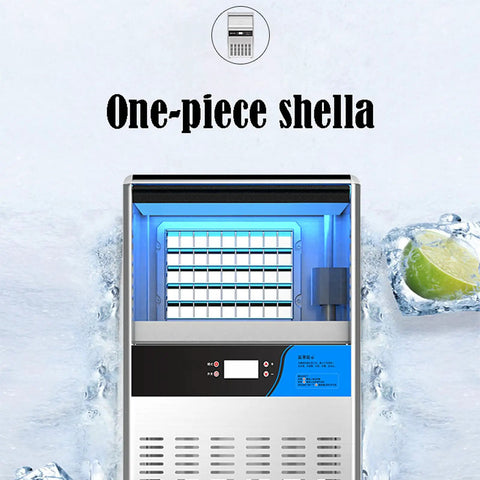 Portable Countertop Nugget Ice Maker For Home Kitchen Self Cleaning Ultra Quiet Delivers Chewable Ice Fast For Cocktails Whiskey And Soda Zero Fuss Weekend Bashes with illuminated ice tray.